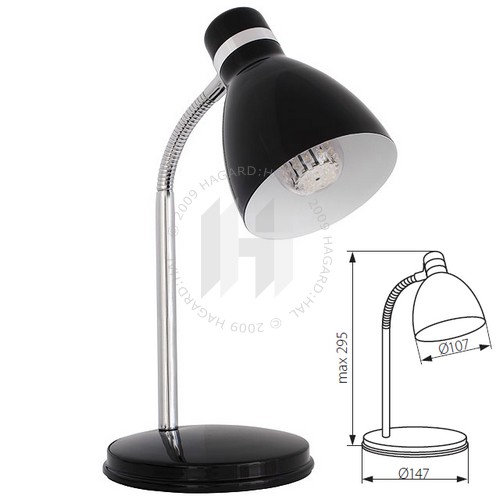 Svietidlo stolné ZARA 07561 max. 40W E14 230V IP20 čierna
