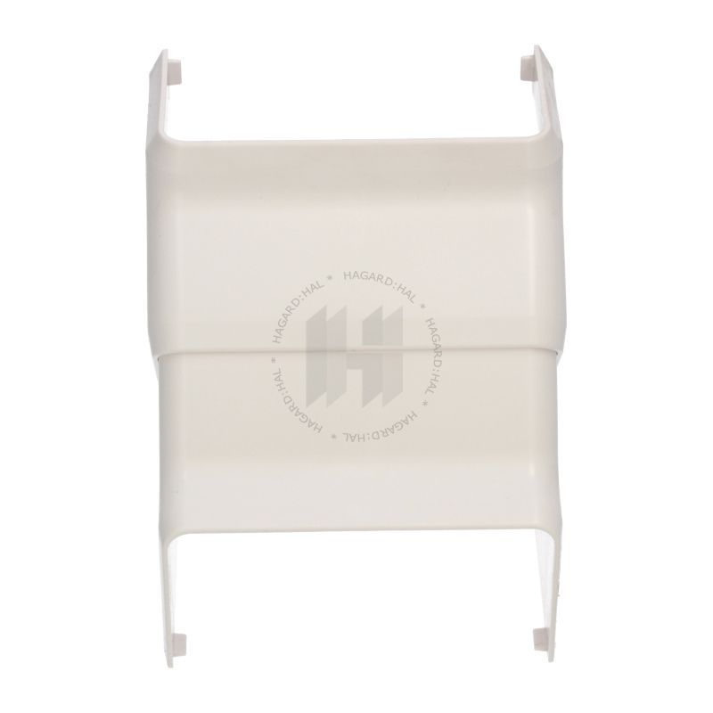 Kryt žľabu EKD 80x40 8505 HB PVC roh vnútorný biely