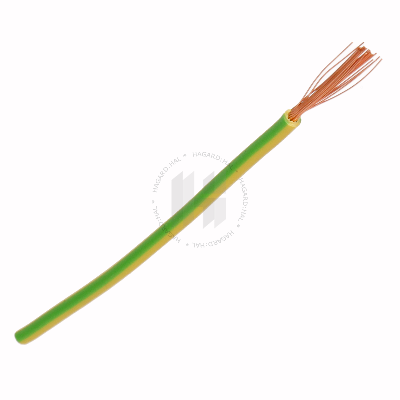Vodič ohybný H07V-K 1x50 zeleno/žltý pvc