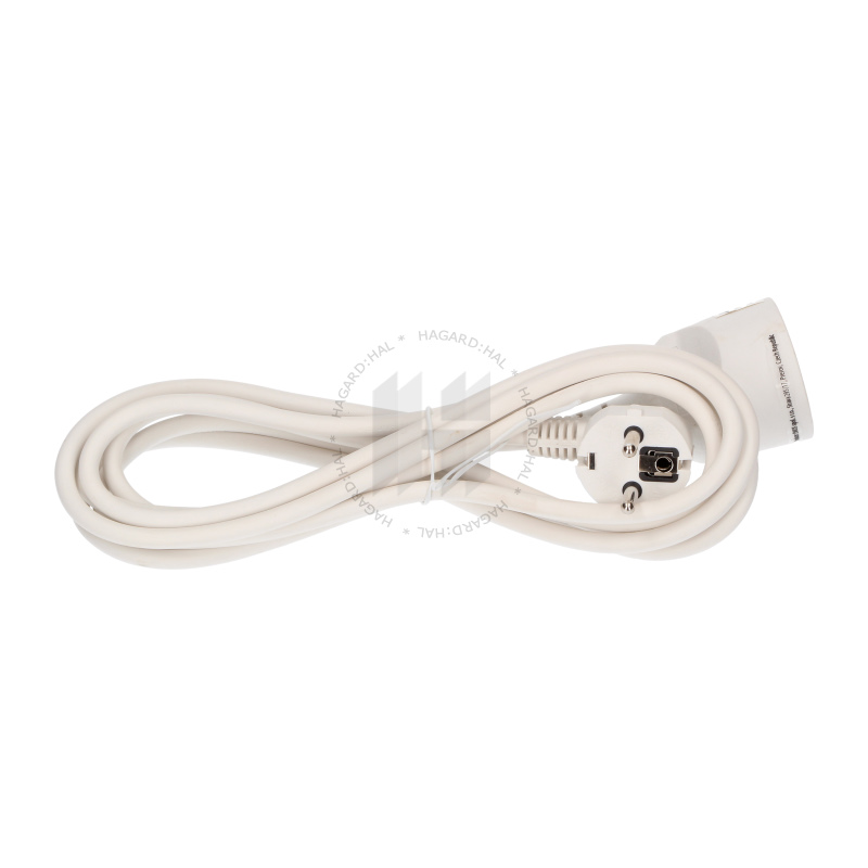 Kábel predlžovací P0112 1-násobný 3x1mm2 2m biely