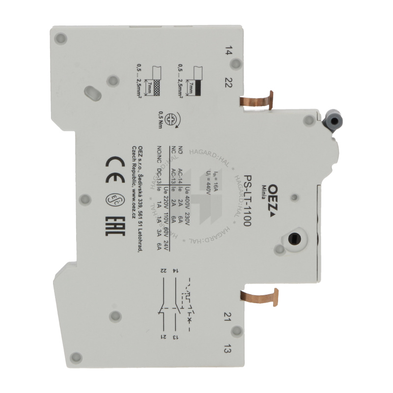 Kontakt pomocný PS-LT-1100 42297 1Z+1V bočný pro LTE, LTN, LVN, MSO