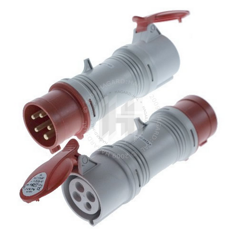 Adaptér jednocestný A 3253/43 400V 32A z 5P na 4P IP44