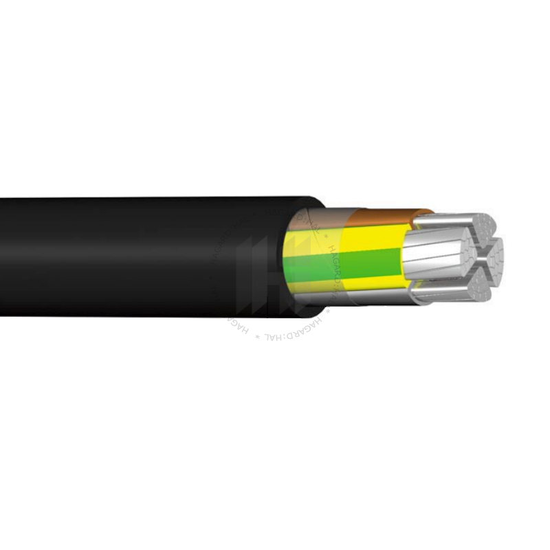 Kábel pevný 1-AYKY-J 3x150+70 pvc čierny