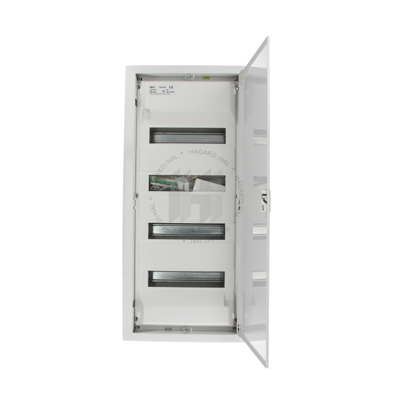Rozvodnica plast-plech RZA-Z-4S56 56M zapustená IP30 plech. dvere