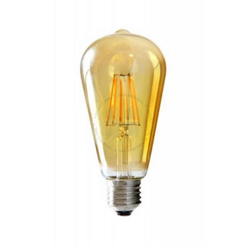 Žiarovka LED ORO-E27-ST64-FL-AMBER-4W-WW 4W 360lm 2200K 360° 230V E27
