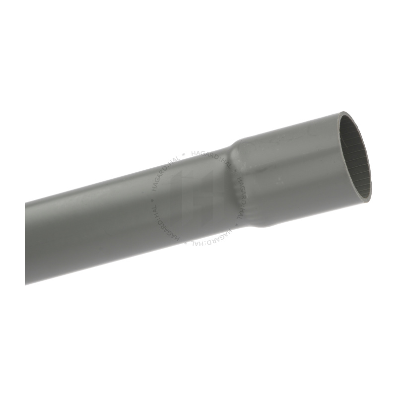 Rúrka pevná UPRM 40 84205 40mm 35,4mm 750N 3m PVC-U sivá s hrdlom