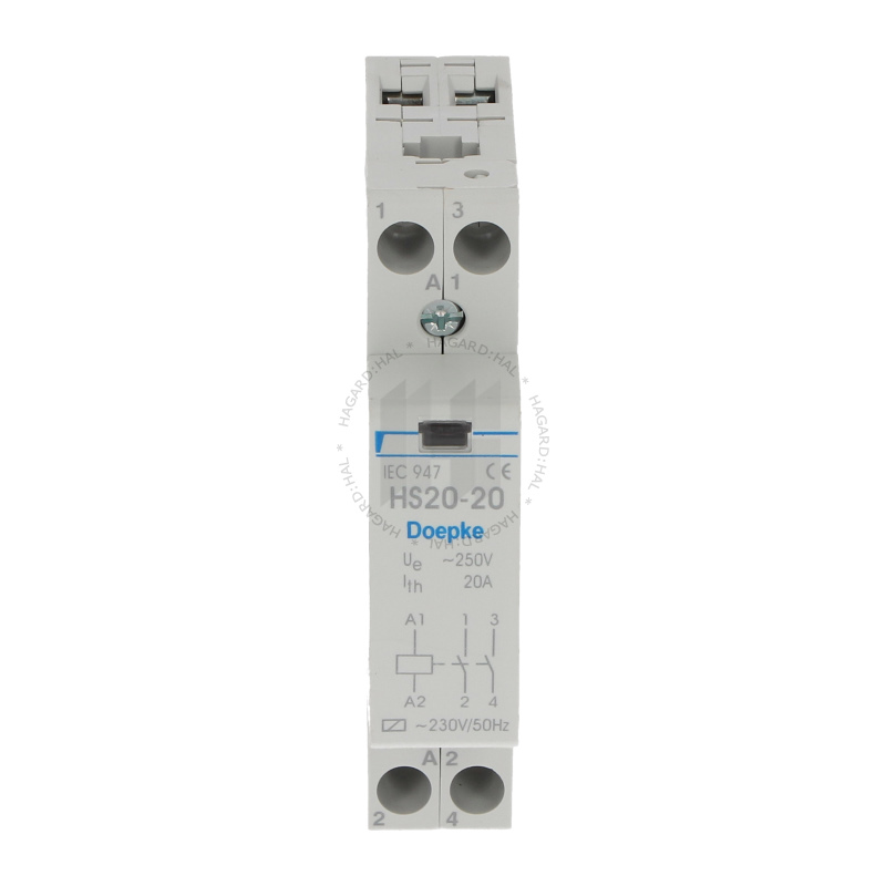 Stýkač inštalačný HS 20-20 09980402 20A/230VAC 1M 2Z