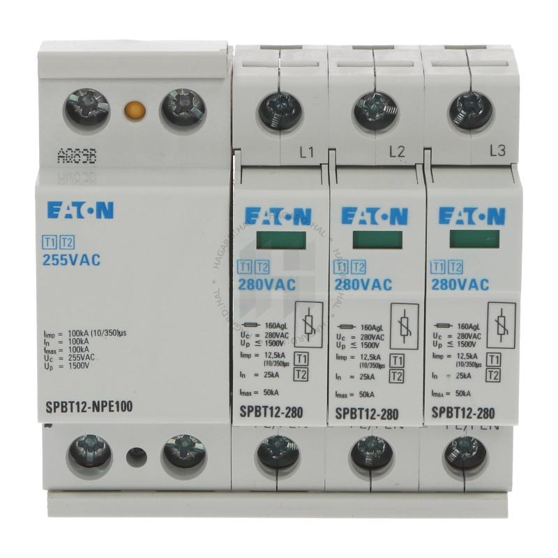 Zvodič prepätia SPBT12 158332 B+C 3P+NPE 280/12,5kA vymeniteľný modul