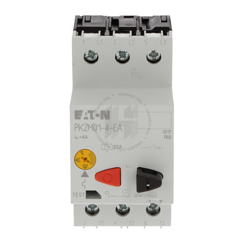 Spúšťač motora PKZM01-4-EA 189887 2,5-4A 3P s tlačítkom