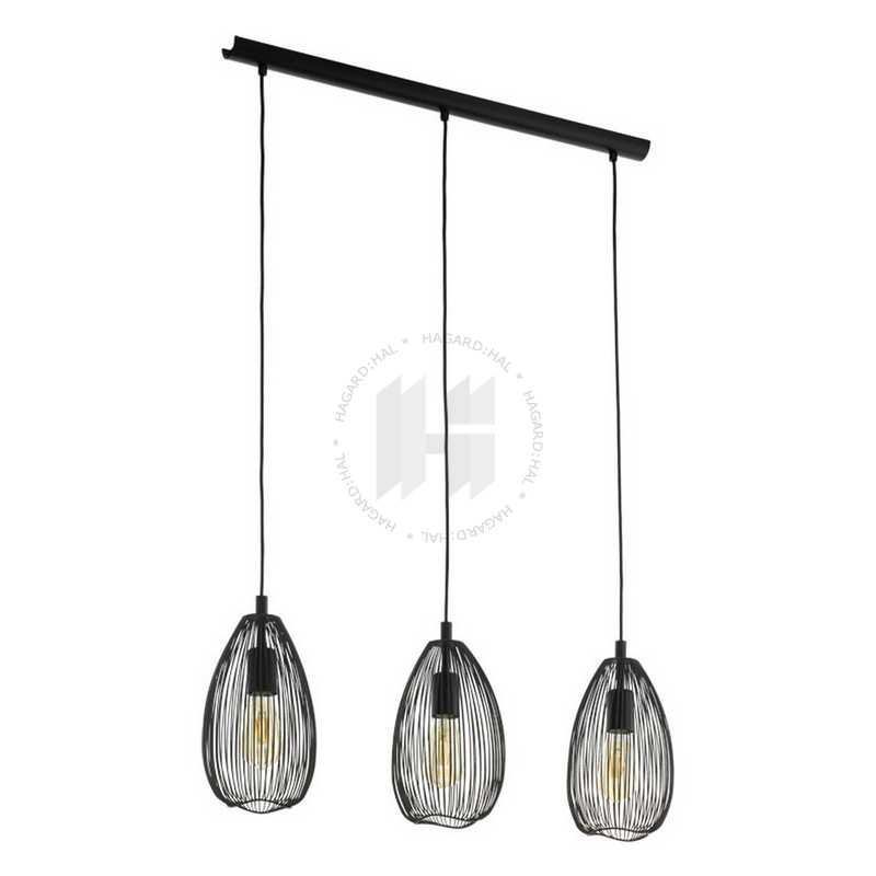 Svietidlo závesné CLEVEDON 49142 3X60W E27 230V