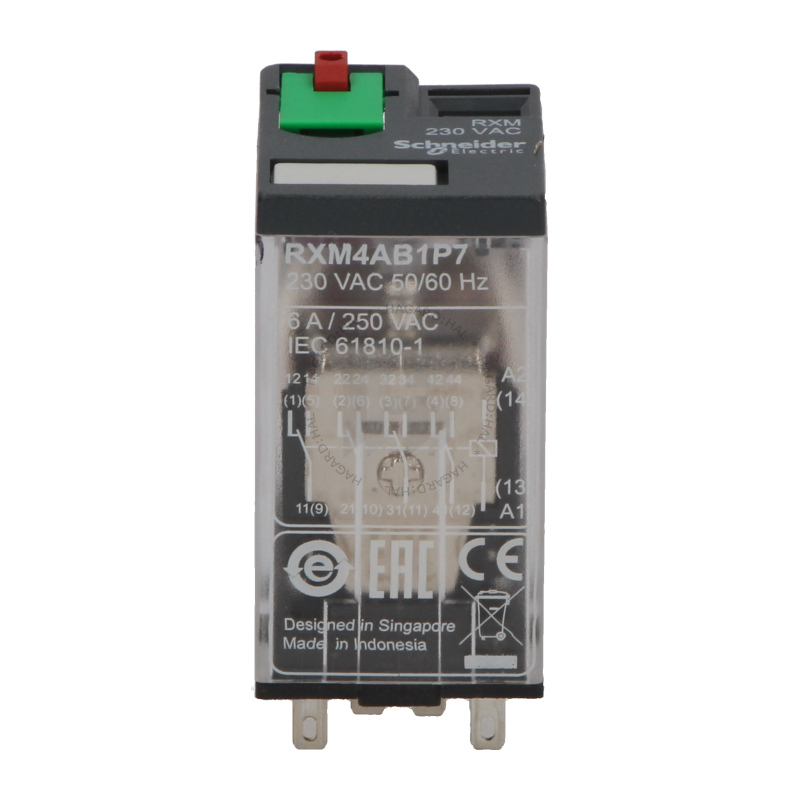 Relé päticové RXM4AB1P7 4P 6A/230VAC