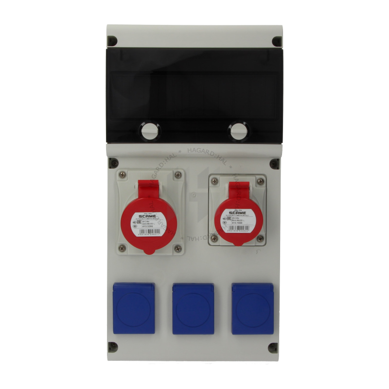 Rozvodnica zásuvková 632.312W/4 3x230V 1x16A+1x32A/400V 4P