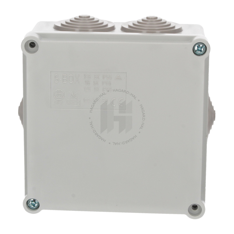 Krabica rozbočovacia S-BOX 106 SK 100x100x50mm s vývodkami