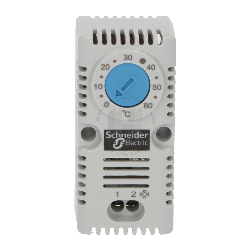 Termostat do rozvádzača NSYCCOTHO 10A/250VAC 0-60°C 1Z pre ventilátor
