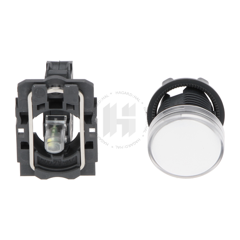 Hlavica signálna XB5AVM1 komplet 230VAC LED biela