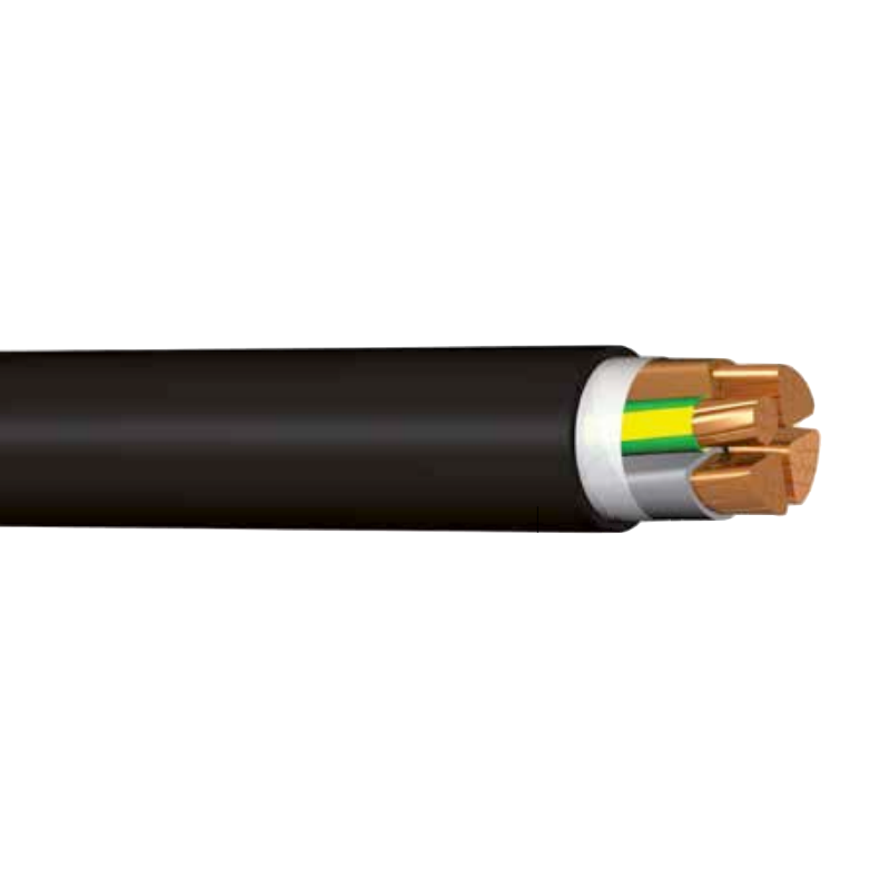 Kábel pevný 1-CYKY-J 3x185+95 pvc čierny