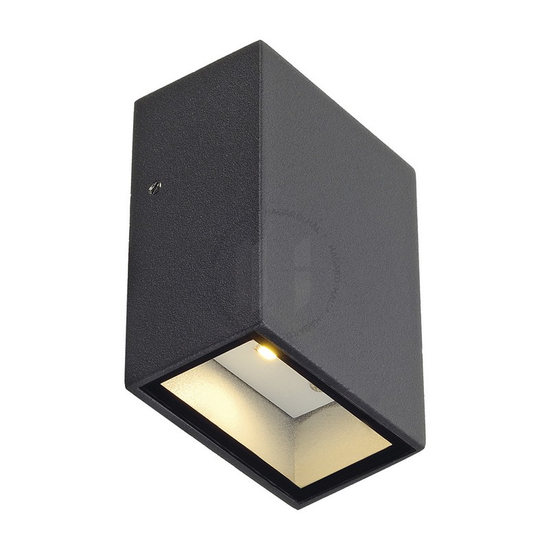 Svietidlo LED nastenné QUAD I 232465 4,6W 80lm 3000K 230V IP44 antracit