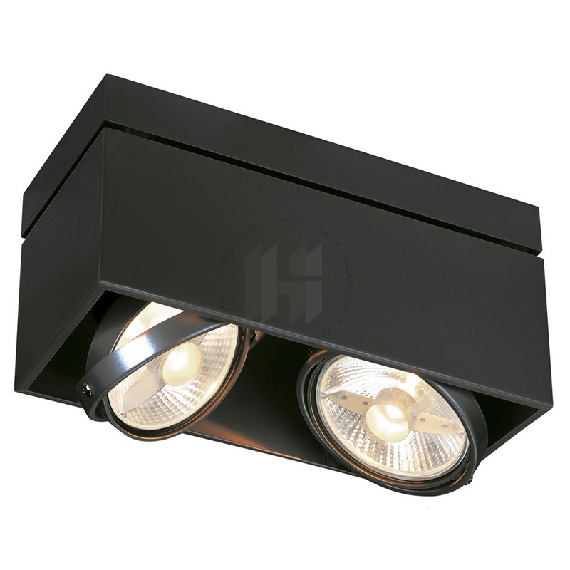 Svietidlo prisadené KARDAMOD 117110 max. 2x75W GU10 230V IP20 čierne
