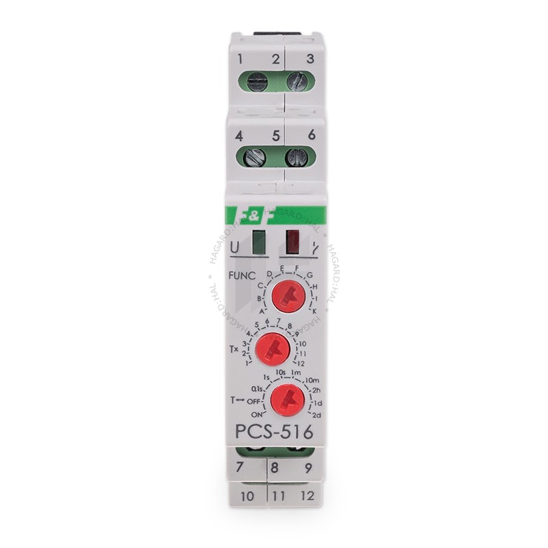 Relé časové PCS-516 DUO 1608009 8A/230VAC/24VAC/DC 1M 1prep