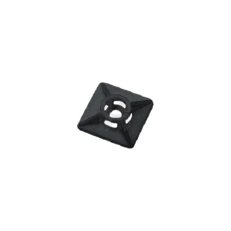 Príchytka samolepiaca VCU 19x19mm na viazacie pásky čierna