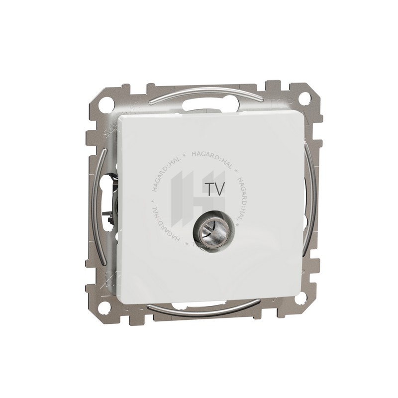Zásuvka anténova Sedna Design SDD111471 TV koncová 4dB biela