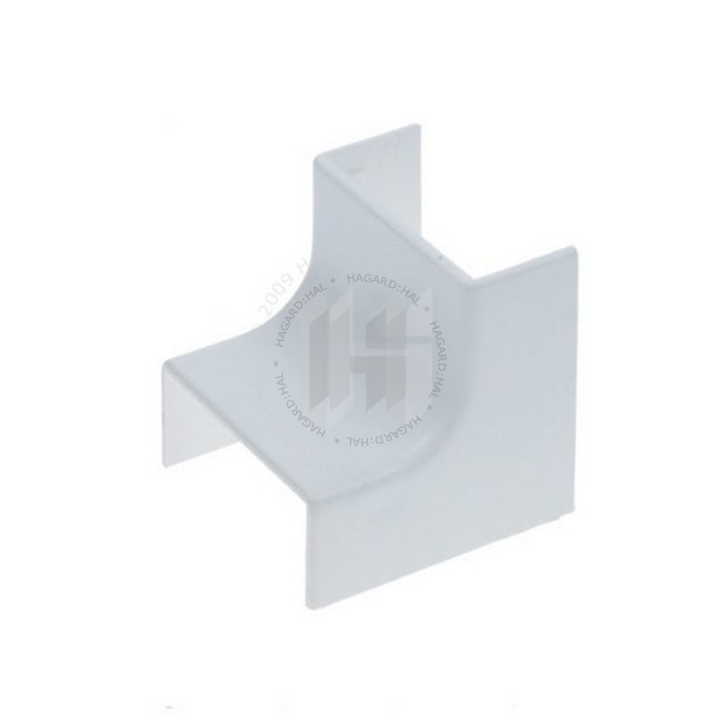 Kryt žľabu LV18x13r 8735 HB PVC roh vnútorný biely