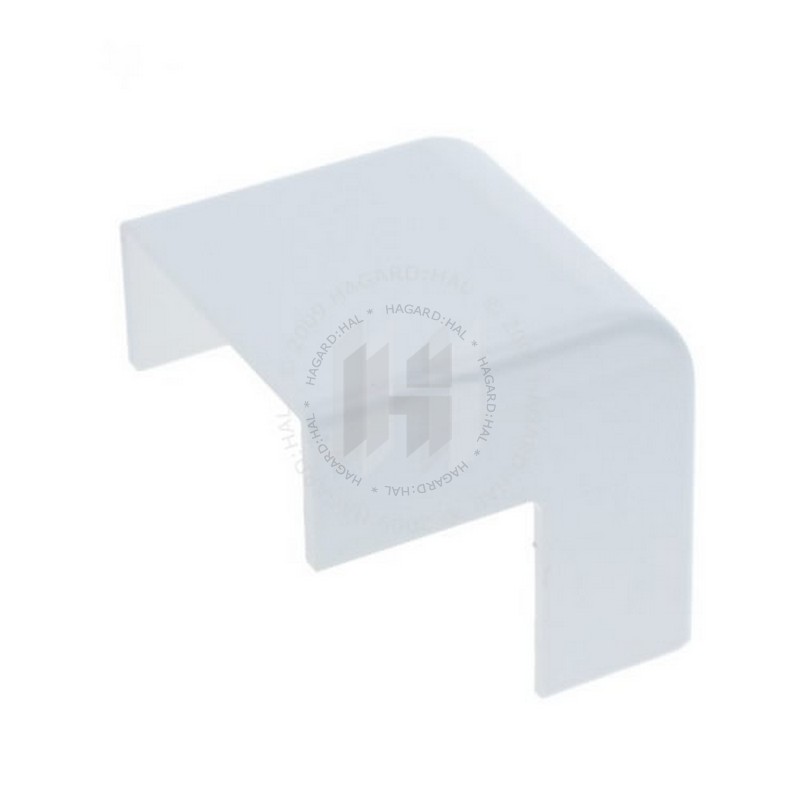 Kryt žľabu LH20x20r 8626 HB PVC roh vonkajší biely