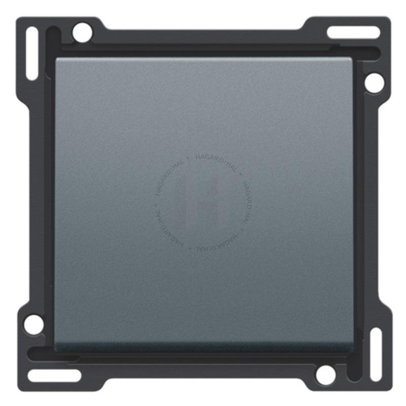 Kryt spínača 220-61105 1-tlačidlový alu grey coated
