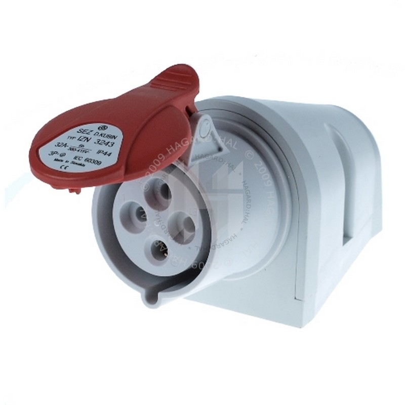 Zásuvka nástenná IZN3243 400V 32A 4P IP44