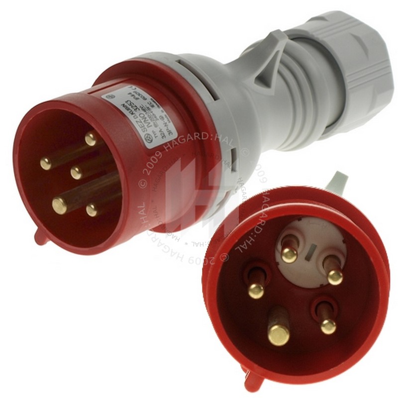 Vidlica IVNO3253 400V 32A 5P IP44 reverzačná