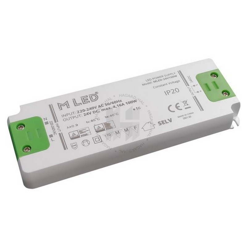 Zdroj napájací nábytkový MLED 100W 24V 4,16A IP20