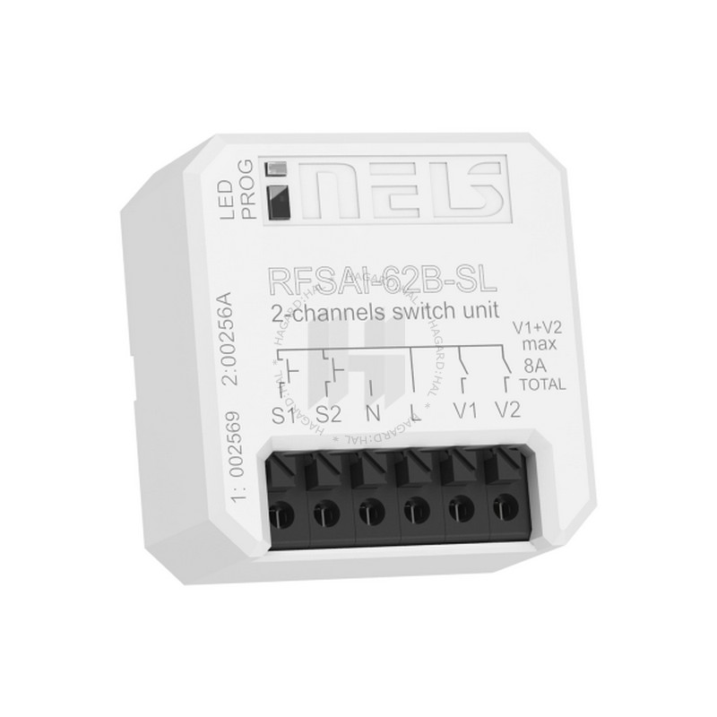 Aktor spínací RFSAI-62B-SL 2x8A/230VAC RFIO2 multifunkčný