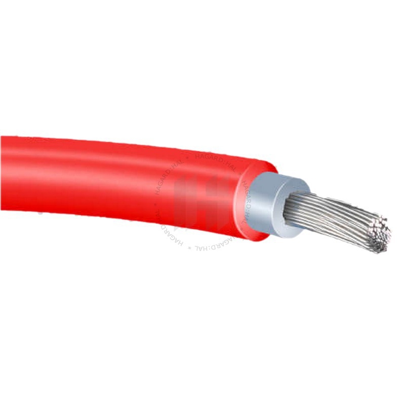 Vodič ohybný H1Z2Z2-K 1x4 solárny bezhalogénový červený