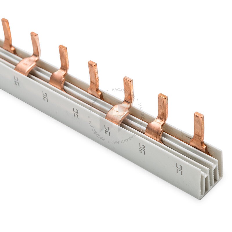Lišta prepojovacia S-3L-1000/10 (I3x19-10/1000) 1315322 3P/10mm2/1000mm 63A kolíková
