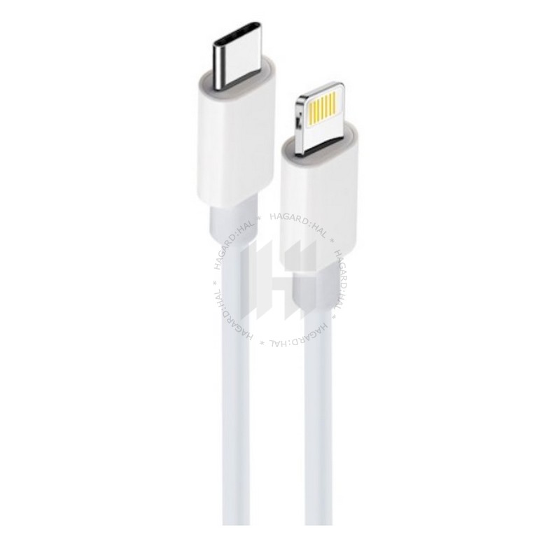 Kábel nabíjací Maxlife MXUC-05 USB-C na 8-PIN Apple Fast Charge 1m biely