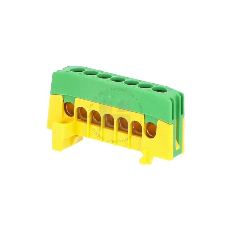 Mostik PE 7-F2 zeleno-žltý, krytý, 7x 16mm2, 230V,63A