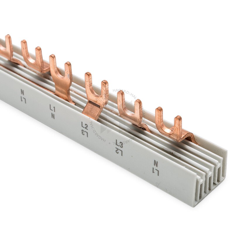 Lišta prepojovacia G-1L+N-2L+N-3L+N-1000/16C (U-L1+N-L2+N-L3+N-16/1000) 1315405 4P/16mm2/1000mm 63A vidlička