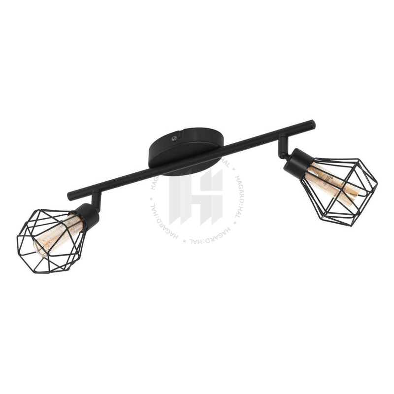 Svietidlo stropné Zapata 1 32766 max.2x3W G9 230V IP20 čierna/jantárová