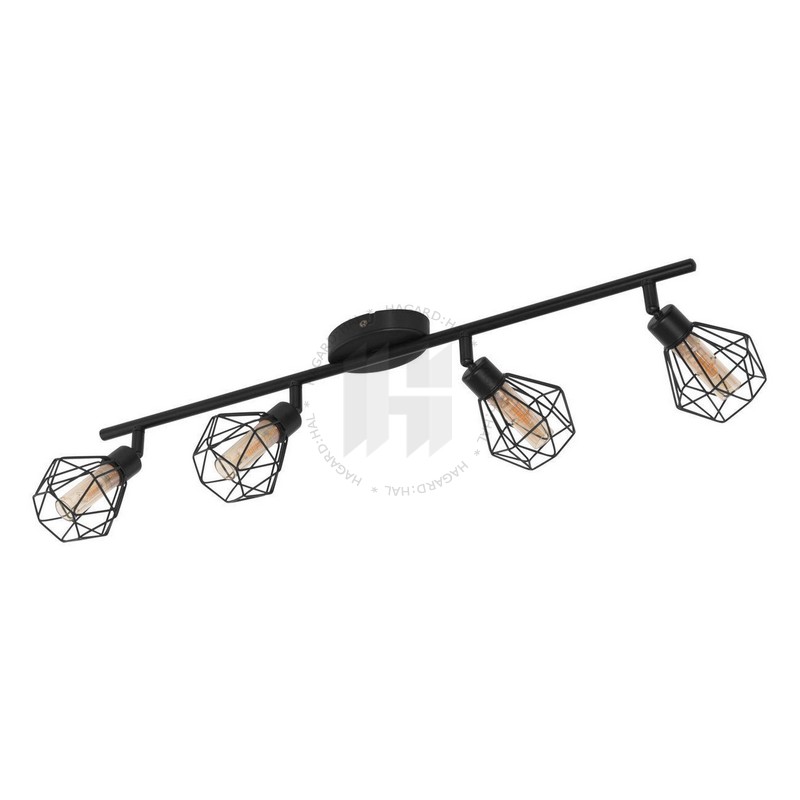 Svietidlo stropné Zapata 1 32767 max.4x3W G9 230V IP20 čierna/jantárová