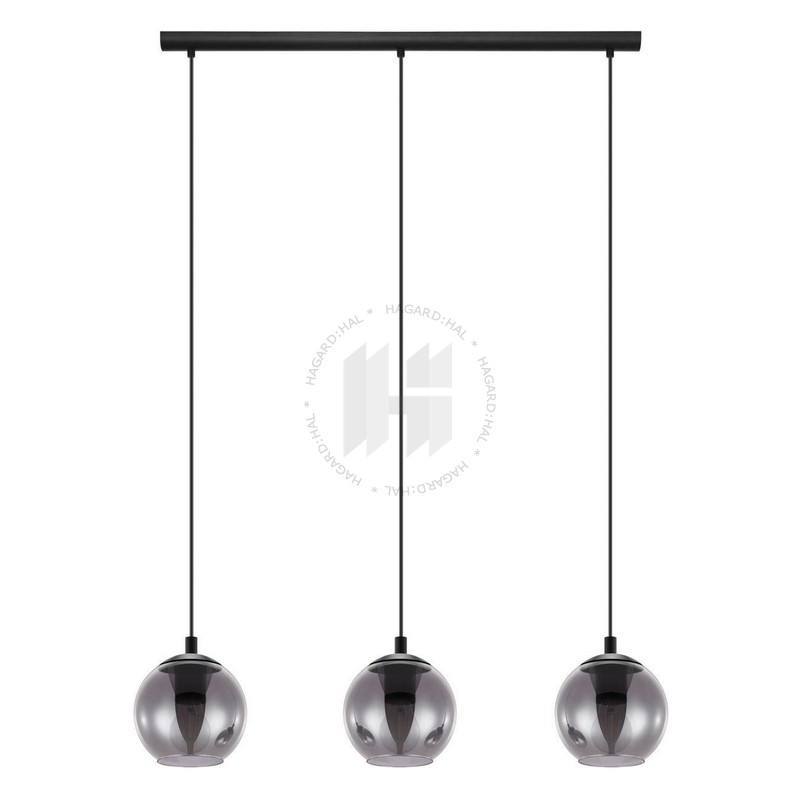Svietidlo závesné ARISCANI 98652 max.3x40W E27 230V IP20 oceľ čierna
