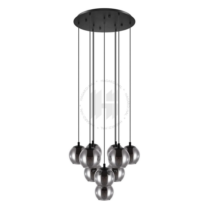 Svietidlo závesné ARISCANI 98654 max.10x40W E27 230V IP20 oceľ čierna