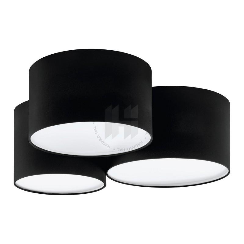Svietidlo stropné PASTORE 2 99508 max.3x60W E27 230V IP20 čierne