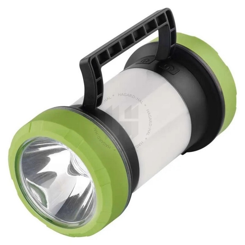 Svietidlo LED prenosné P2313 350lm 260m 2x2000mAh/3,7V čierna/zelená
