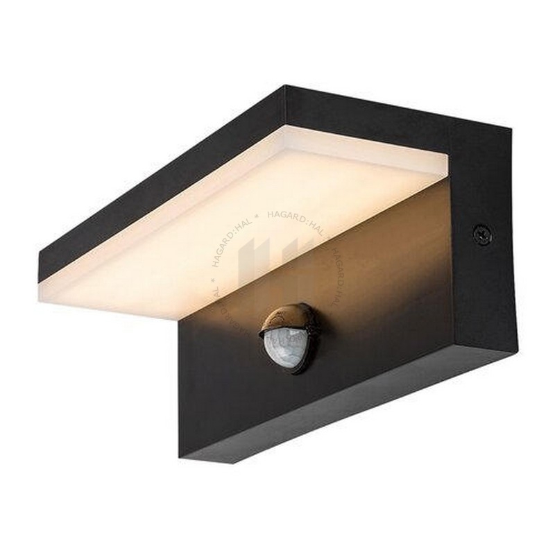 Svietidlo LED nástenné so senz. Zaragoza 77115 9W 1000lm 2700/4000/6500K 230V IP54 čierna