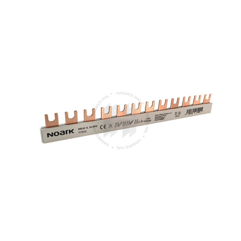 Lišta prepojovacia 117500 BBUK 1L 16 M12 1P/16mm2/216mm 80A 12M vidlička