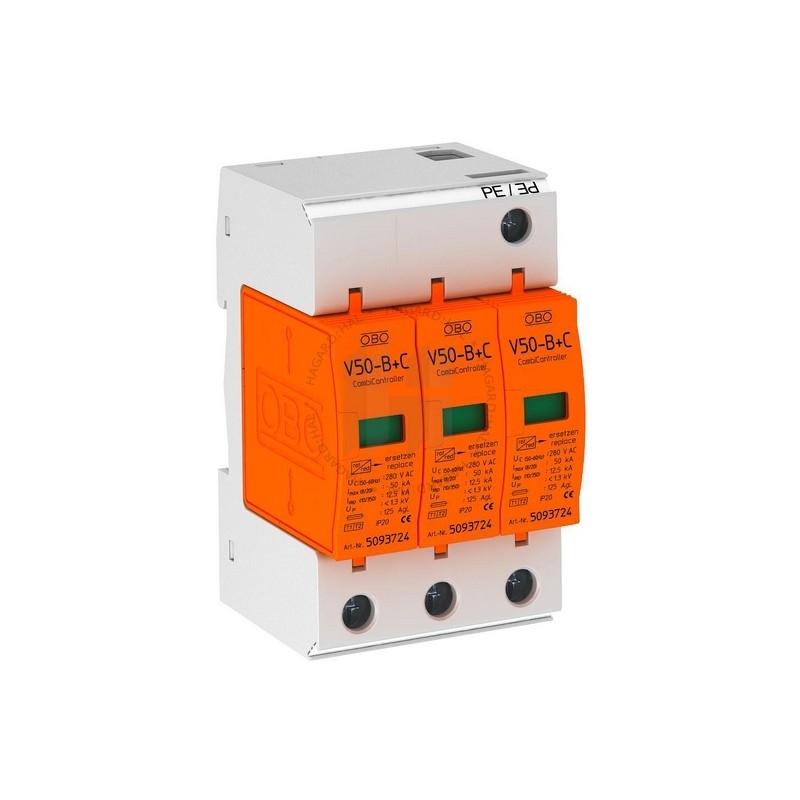Zvodič prepätia 5093627 V50-B+C/3 3P 280V IP20