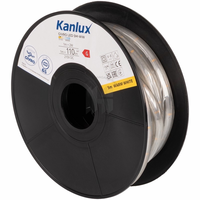 Had LED svetelný GIVRO 5M-WW 39190 10W/5m 3000K 230V IP65