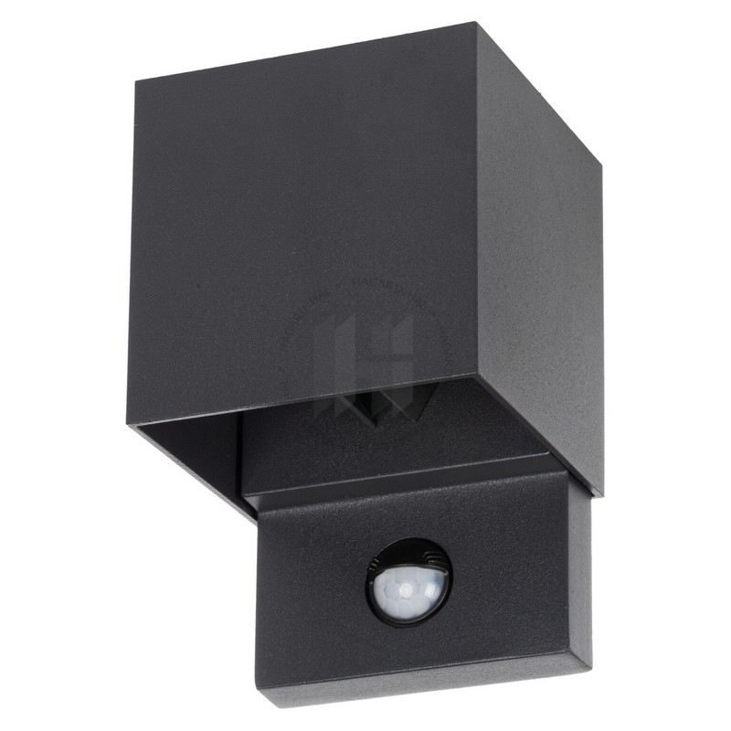 Svietidlo LED nástenné so senz. REKA 28994 7W 340lm 4000K 230V IP54 grafit